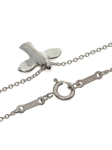 Tiffany & Co. Tiffany &amp; Co. Bird Cross Necklace, Silver, Women's. (view 2)
