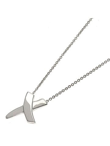 Tiffany & Co. Tiffany Kiss Necklace, Silver, Women's, TIFFANY&amp;Co. (view 1)