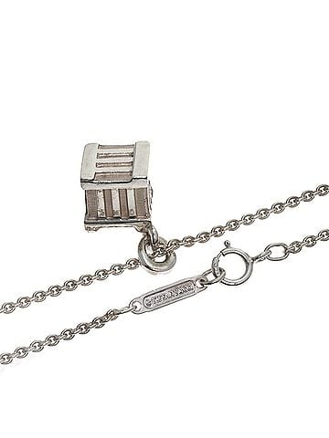Tiffany & Co. Tiffany &amp; Co. Atlas Cube Necklace, Silver, Women's. (view 2)