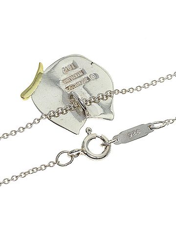 Tiffany & Co. Tiffany Butterfly Necklace, Silver/18K Yellow Gold, Women's. (TIFFANY&amp;Co.) (view 2)
