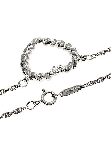 Tiffany & Co. Tiffany &amp; Co. Twist Heart Necklace, Silver, Women's. (view 2)