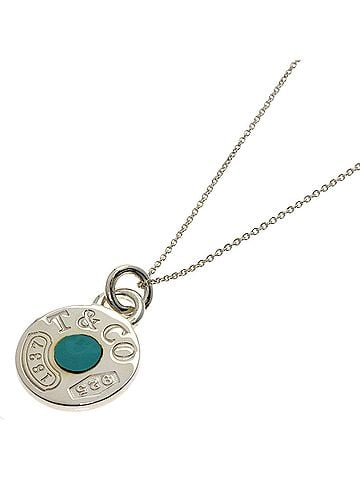 Tiffany & Co. Tiffany &amp; Co. 1837 Circle Necklace, Silver/Enamel, Women's. (view 1)