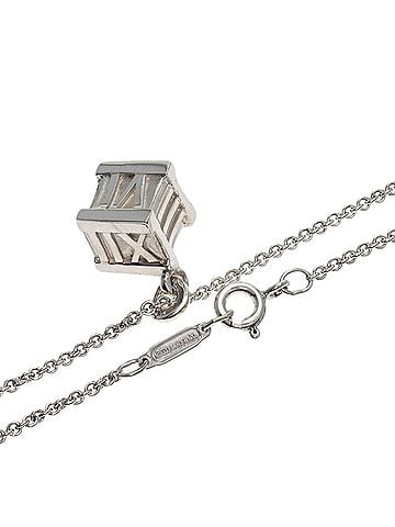 Tiffany & Co. Tiffany &amp; Co. Atlas Cube Necklace, Silver, Women's. (view 2)