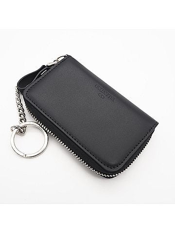 Valentino Valentino Leather VLTN Logo Wallet/Coin Case TY2P0P24LVN Black Red Men's (view 2)