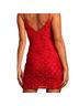 Lulus 100% Polyester Floral Red Cocktail Dress Size XS - photo 2