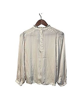 J.Crew Ruffle-neck drapey top Long Sleeve T-Shirt (view 2)