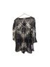 Unity Floral Black White Long Sleeve Blouse Size 2X - photo 1