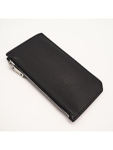 Yves Saint Laurent YVES SAINT LAURENT Smooth Leather Fragment Case 609362 Wallet/Coin Black Calf Men's (view 2)