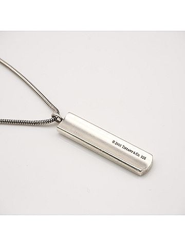 Tiffany & Co. TIFFANY&amp;Co. 1837 Narrow Bar Necklace SV925 - for Men and Women (view 2)