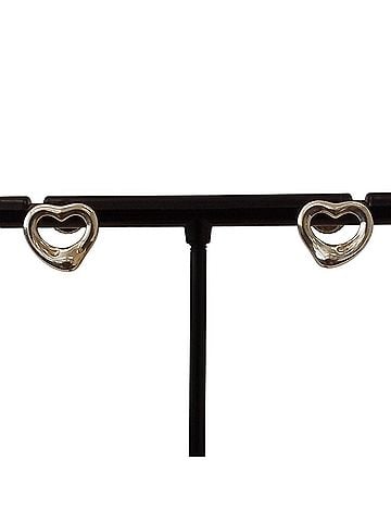 Tiffany & Co. Tiffany &amp; Co. Open Heart Stud Earrings, 925 Sterling Silver, Women's (view 1)