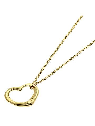 Tiffany & Co. Tiffany &amp; Co. Open Heart Necklace, 18K Yellow Gold, Women's. (view 1)