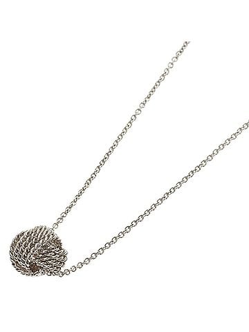 Tiffany & Co. Tiffany &amp; Co. Somerset Mesh Ball Necklace, Silver, Women's. (view 1)