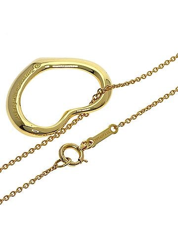 Tiffany & Co. Tiffany &amp; Co. Open Heart Necklace, 18K Yellow Gold, Women's. (view 2)