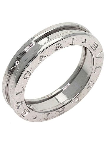 Bvlgari BVLGARI B-zero1 1-band #53 Ring, 18K White Gold, Women's. (view 2)