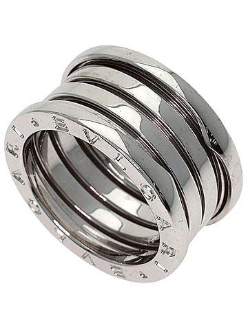Bvlgari BVLGARI B-zero1 4-band ring #53, 18K white gold, women's. (view 1)