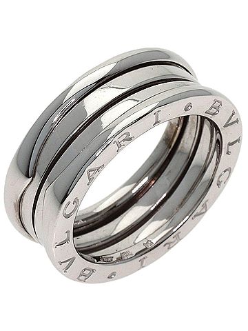 Bvlgari BVLGARI B-zero1 2-band ring #54, 18K white gold, women's. (view 2)