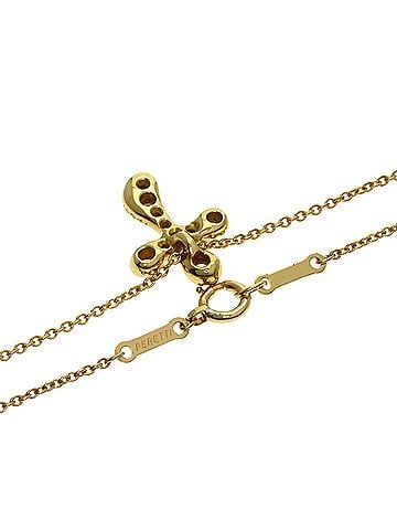 Tiffany & Co. Tiffany &amp; Co. Small Cross Diamond Necklace, 18K Yellow Gold, Women's. (view 2)