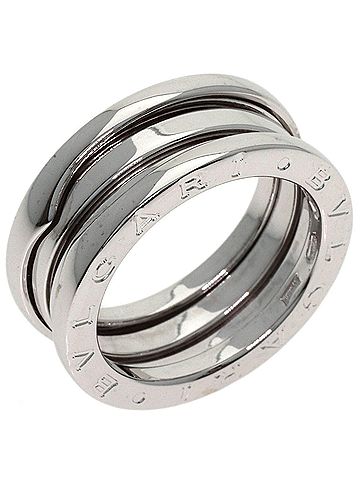 Bvlgari BVLGARI B-zero1 2-band ring #52, 18K white gold, women's. (view 2)