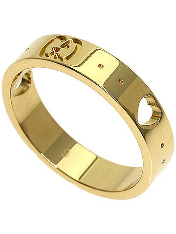 Gucci Gucci Icon Amour #9 Ring, 18K Yellow Gold, Women's GUCCI (view 1)