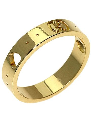 Gucci Gucci Icon Amour #9 Ring, 18K Yellow Gold, Women's GUCCI (view 2)