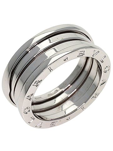 Bvlgari BVLGARI B-zero1 3-band ring #56, 18K white gold, women's. (view 2)