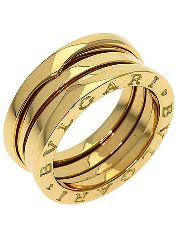 Bvlgari BVLGARI B-zero1 3-band ring #51, 18K yellow gold, women's. (view 2)