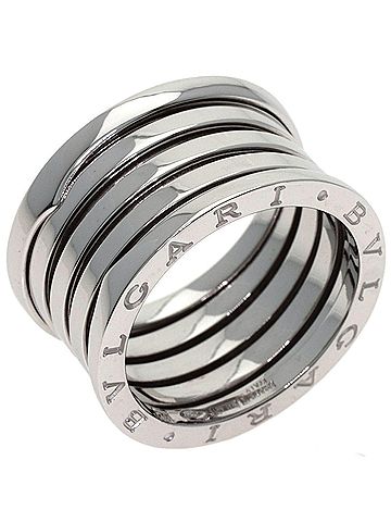 Bvlgari BVLGARI B-zero1 5-band ring #62, 18K white gold, women's. (view 2)