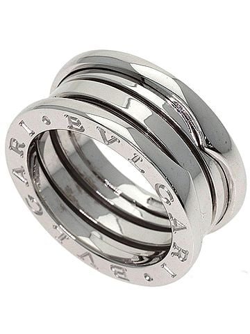 Bvlgari BVLGARI B-zero1 3-band ring #49, 18K white gold, women's. (view 1)