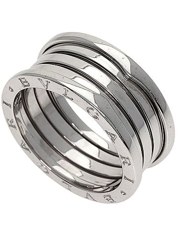 Bvlgari BVLGARI B-zero1 4-band ring #63, 18K white gold, women's. (view 1)
