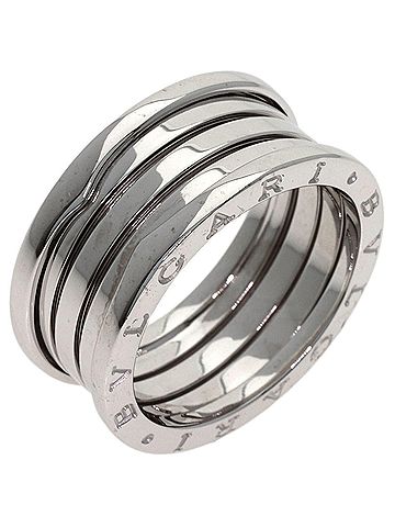 Bvlgari BVLGARI B-zero1 4-band ring #63, 18K white gold, women's. (view 2)