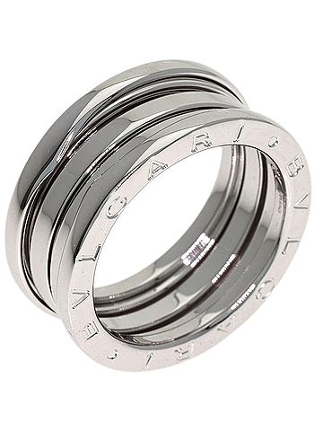 Bvlgari BVLGARI B-zero1 2-band ring #53, 18K white gold, women's. (view 2)