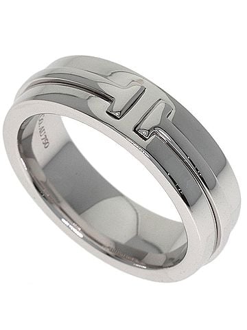 Tiffany & Co. Tiffany &amp; Co. T Narrow Ring, 18K White Gold, Women's. (view 1)