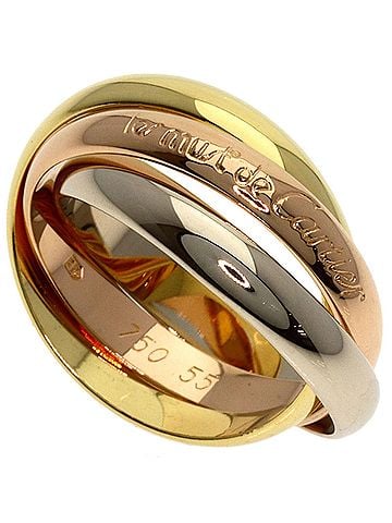 Cartier Cartier Trinity #55 Ring - 18K Pink Gold/18K Yellow White Gold Women's CARTIER (view 1)