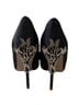 Bigtree Black Silver Heels Size 9 - photo 2