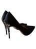 Bigtree Black Silver Heels Size 9 - photo 1