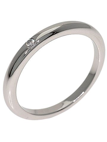 Bvlgari Bulgari Wedding 1P Diamond Ring, Platinum PT950, Women's BVLGARI (view 2)