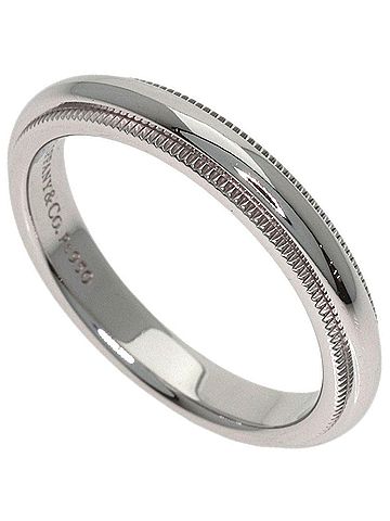 Tiffany & Co. Tiffany &amp; Co. Milgrain Ring, Platinum PT950, Women's Ring. (view 1)
