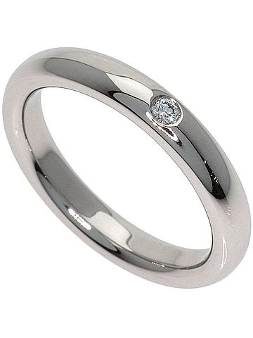 Tiffany & Co. Tiffany &amp; Co. Classic Band 1P Diamond Ring, Platinum PT950, Women's Ring. (view 1)