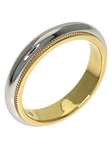 Tiffany & Co. Tiffany &amp; Co. Milgrain Ring, 18K Yellow Gold/PT950, Women's. (view 2)