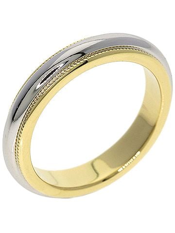 Tiffany & Co. Tiffany &amp; Co. Milgrain Ring, 18K Yellow Gold/PT950, Women's. (view 2)