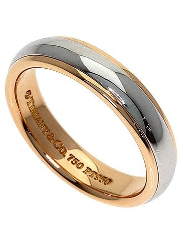 Tiffany & Co. Tiffany &amp; Co. Wedding Ring, 18K Pink Gold/PT950, Women's. (view 1)