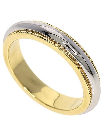 Tiffany & Co. Tiffany &amp; Co. Milgrain Ring, 18K Yellow Gold/PT950, Women's. (view 1)