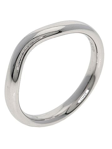 Tiffany & Co. Tiffany &amp; Co. Curved Band Ring, Platinum PT950, Women's Ring. (view 2)