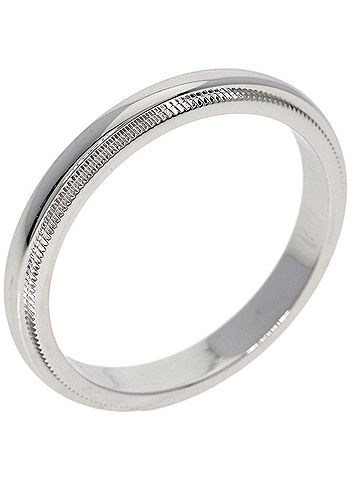 Tiffany & Co. Tiffany &amp; Co. Milgrain Ring, Platinum PT950, Women's Ring. (view 2)