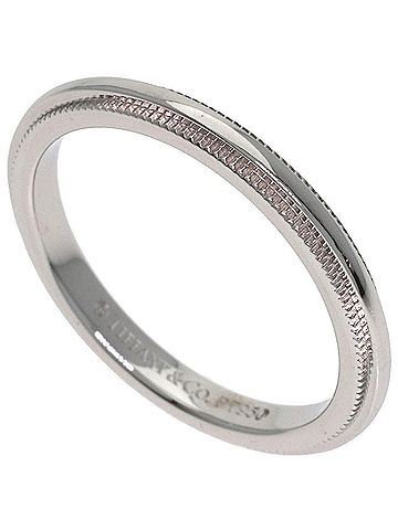 Tiffany & Co. Tiffany &amp; Co. Milgrain Ring, Platinum PT950, Women's Ring. (view 1)