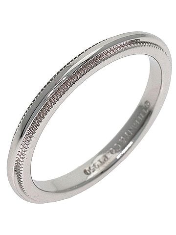 Tiffany & Co. Tiffany &amp; Co. Milgrain Ring, Platinum PT950, Women's Ring. (view 2)