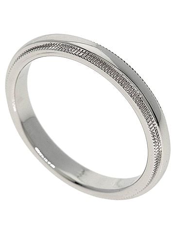 Tiffany & Co. Tiffany &amp; Co. Milgrain Ring, Platinum PT950, Women's Ring. (view 1)