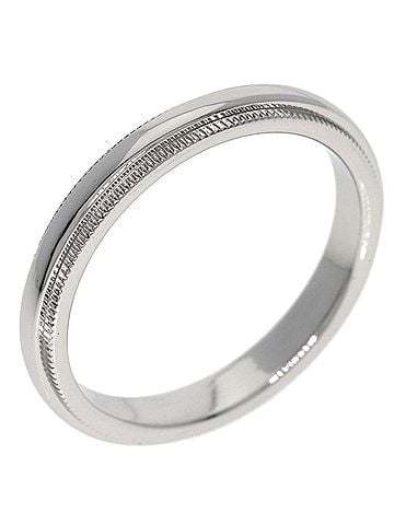 Tiffany & Co. Tiffany &amp; Co. Milgrain Ring, Platinum PT950, Women's Ring. (view 2)