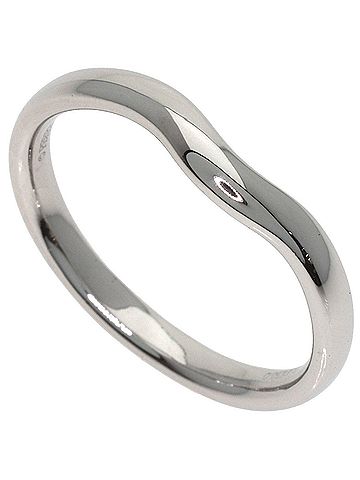 Tiffany & Co. Tiffany &amp; Co. Curved Band Ring, Platinum PT950, Women's Ring. (view 1)