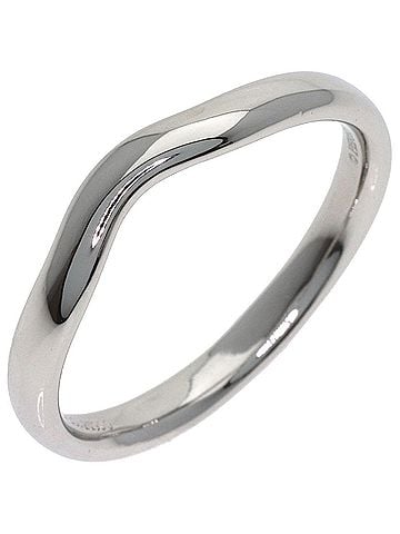 Tiffany & Co. Tiffany &amp; Co. Curved Band Ring, Platinum PT950, Women's Ring. (view 2)